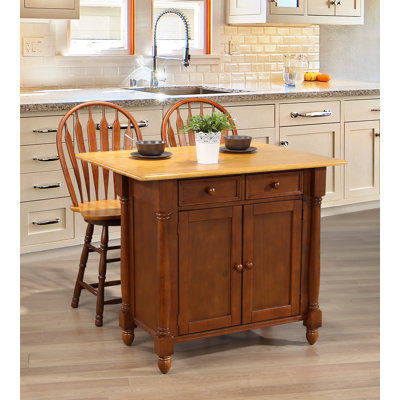 kitchen island islands leaf drop seating wayfair gonzalez
